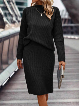 Martina | Women’s 2-Piece Knit Sweater and Bodycon Midi Skirt Set