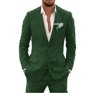 Lucas | Men’s Slim-Fit Linen Two-Piece Suit for Summer Events and Weddings