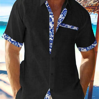 George | Men’s Lightweight Breathable Tropical Floral Collar Shirt