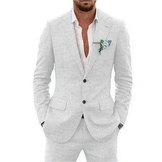 Lucas | Men’s Slim-Fit Linen Two-Piece Suit for Summer Events and Weddings