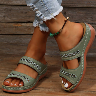 Danisha | Women’s Casual Platform Wedge Sandals with Comfortable Elevated Sole