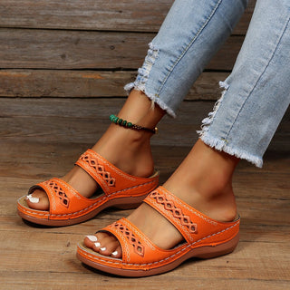 Danisha | Women’s Casual Platform Wedge Sandals with Comfortable Elevated Sole