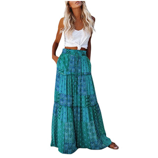 Melissa | Boho Maxi Skirt for Women with Elastic Waistband and Breathable Fabric