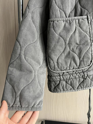 Irish  | Women's Vintage Quilted Cotton Jacket with Zip Closure