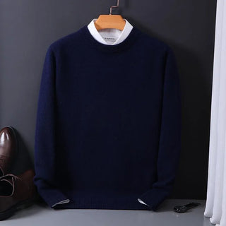 Leno | Men’s Cashmere Crewneck Sweater O-Neck Pullover