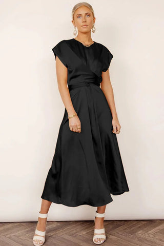 Eve  | Women’s Elegant Satin Dress for a Flattering Feminine Silhouette