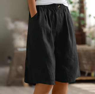 Dana | Women's Casual Cotton Linen Bermuda Shorts