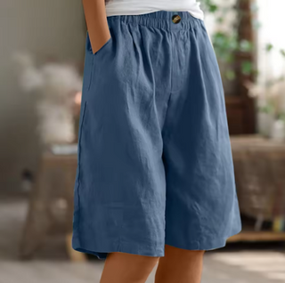 Dana | Women's Casual Cotton Linen Bermuda Shorts