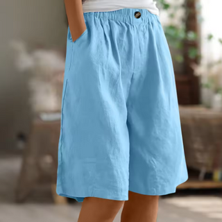 Dana | Women's Casual Cotton Linen Bermuda Shorts