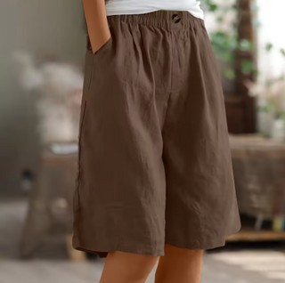 Dana | Women's Casual Cotton Linen Bermuda Shorts