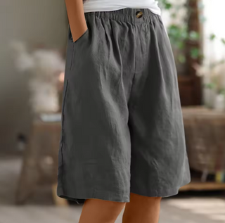 Dana | Women's Casual Cotton Linen Bermuda Shorts