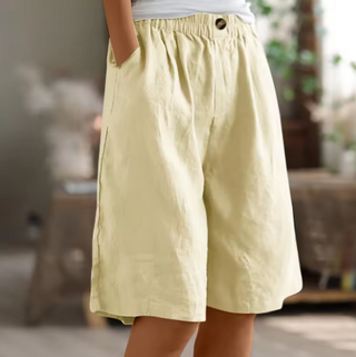 Dana | Women's Casual Cotton Linen Bermuda Shorts