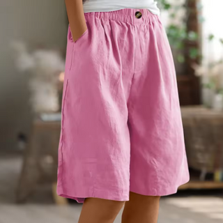 Dana | Women's Casual Cotton Linen Bermuda Shorts