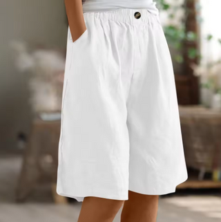 Dana | Women's Casual Cotton Linen Bermuda Shorts