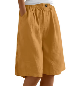 Dana | Women's Casual Cotton Linen Bermuda Shorts