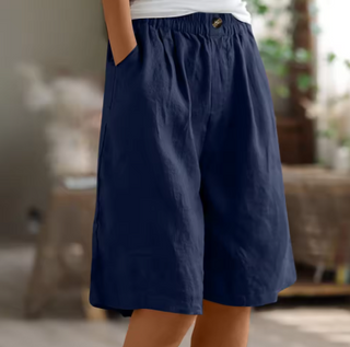 Dana | Women's Casual Cotton Linen Bermuda Shorts