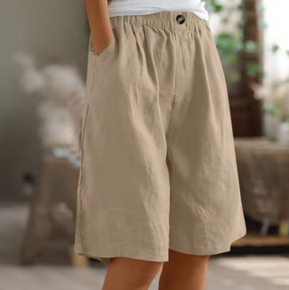 Dana | Women's Casual Cotton Linen Bermuda Shorts