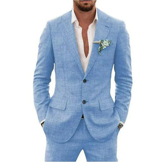 Lucas | Men’s Slim-Fit Linen Two-Piece Suit for Summer Events and Weddings