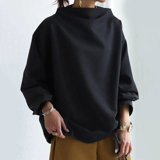 Gabby | Women’s Oversized Sweater with Boat High Neckline