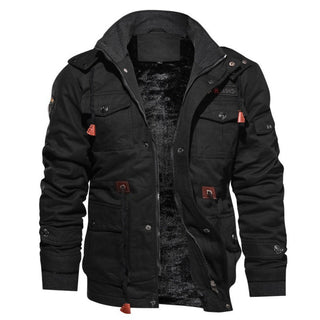 Jack | Men’s Casual Cotton Military Jacket with Fleece Lining and Full Zipper
