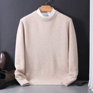 Leno | Men’s Cashmere Crewneck Sweater O-Neck Pullover