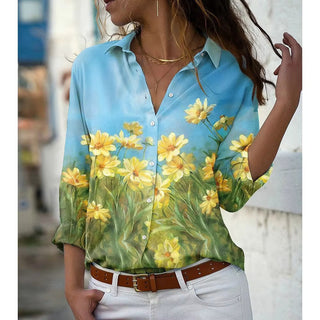 Faith | Women's Bohemian inspired Button-Down Blouse