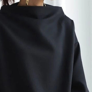Gabby | Women’s Oversized Sweater with Boat High Neckline