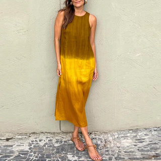 Jamie | Women's Gradient Tie Dye Sleeveless Midi Dress