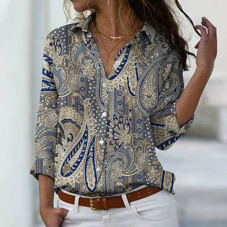 Faith | Women's Bohemian inspired Button-Down Blouse
