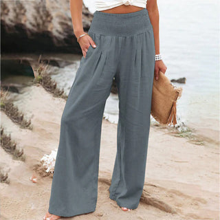 Annalena | Women’s Elegant Airy Summer Linen Trousers