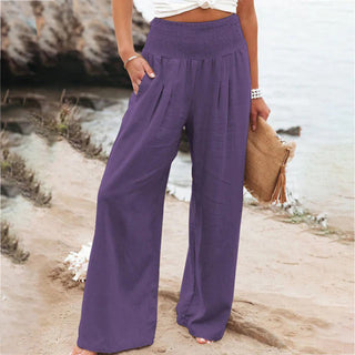 Annalena | Women’s Elegant Airy Summer Linen Trousers