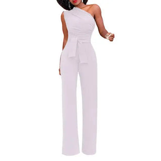Katarina | Women’s One-Shoulder Sleeveless Jumpsuit with Wide-Leg Elegant Silhouette