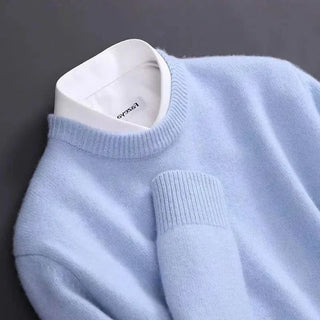 Leno | Men’s Cashmere Crewneck Sweater O-Neck Pullover
