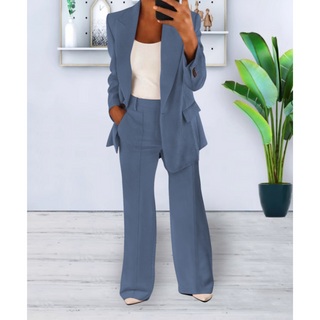 Jessie | Women's Tailored Notch Lapel Blazer & Trousers Suit Set