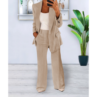 Jessie | Women's Tailored Notch Lapel Blazer & Trousers Suit Set
