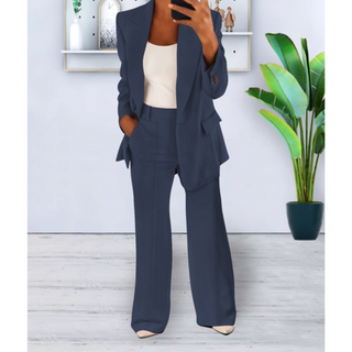 Jessie | Women's Tailored Notch Lapel Blazer & Trousers Suit Set