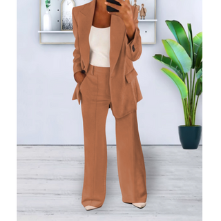 Jessie | Women's Tailored Notch Lapel Blazer & Trousers Suit Set