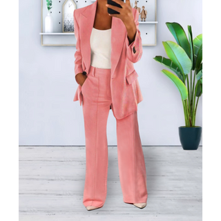 Jessie | Women's Tailored Notch Lapel Blazer & Trousers Suit Set