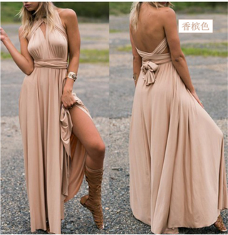 Emilia | Elegant Multiway Infinity Dress for Women with Adjustable Halter