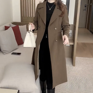 Ava | Elegant Double-Breasted Wool Coat for Women