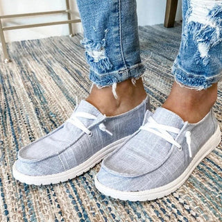Maliah | Women’s Lightweight Canvas Loafers with Breathable Upper and Sturdy Rubber Sole
