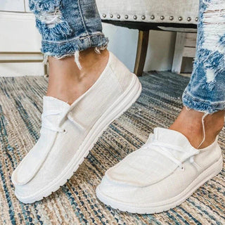Maliah | Women’s Lightweight Canvas Loafers with Breathable Upper and Sturdy Rubber Sole
