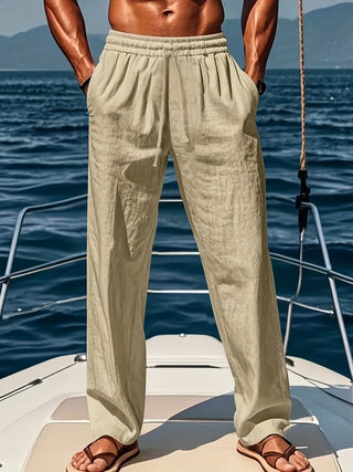 Peter | Men’s Pants with Elastic Waistband and Adjustable Drawstring