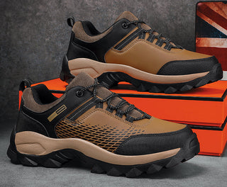 Nero | Men's Outdoor Hiking and Walking Sneakers with Lace-Up Closure