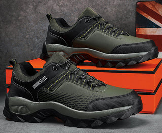 Nero | Men's Outdoor Hiking and Walking Sneakers with Lace-Up Closure