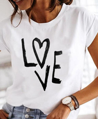 Heather | Women's Relaxed Fit Crew Neck Summer T-Shirt