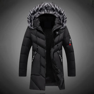 Danny | Men’s Winter Hooded Parka Jacket with Faux Fur Collar and Quilted Puffer Design