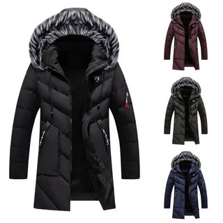 Danny | Men’s Winter Hooded Parka Jacket with Faux Fur Collar and Quilted Puffer Design