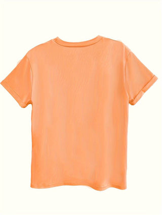Cory | Women’s Round Neck Heart Print Blouse with Soft Casual Fit