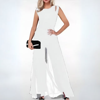 Lina | Women’s Sleeveless Jumpsuit with See Through Style